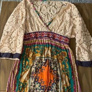 Boho flying tomato lace dress